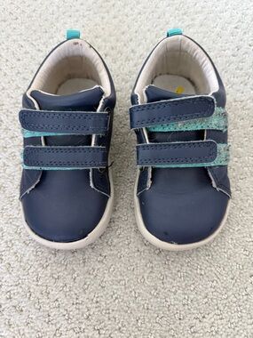 Ten Little Navy Sneakers Size 8